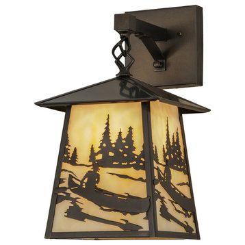 8W Stillwater Canoe At Lake Hanging Wall Sconce