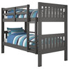 Twin/Twin Mission Bunk Bed, Drawers Or Trundle Not Included