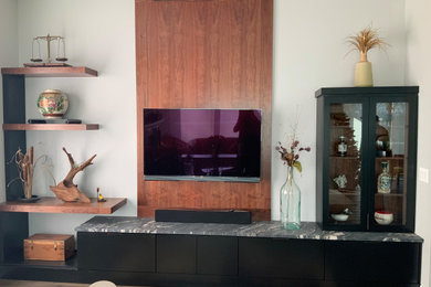 Inspiration for a modern living room remodel in DC Metro