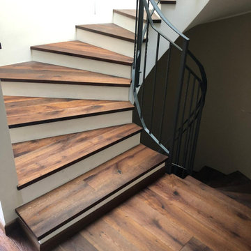 Progetto scala in legno thermowood