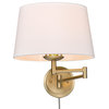 Golden Lighting 3692-A1W MWS Eleanor 13" Tall Wall Sconce - Brushed Champagne