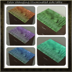 Lighted table with Color changing lights - Side Tables And End Tables
