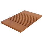 zen paradise - Bali Hai Teak Shower and Bath Mat - Solid teak door/bath mat designed with a unique, modern style. Can be bought as a set with the Bali Hai stool and bench.