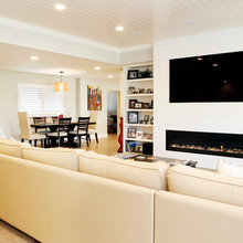 tv and fireplace