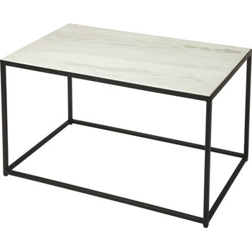 Phinney Coffee Table - Marble, Metal