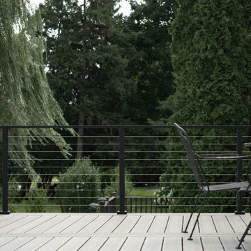 Deck Cable Railing on a Small Lake