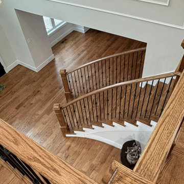 Project #117 | Custom Twist on a Classic L-Shaped Stair