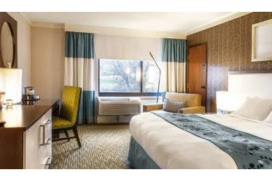 Inspiration for a contemporary bedroom remodel in San Diego