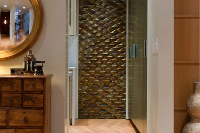 Inspiration for a contemporary hallway in San Diego.