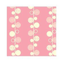 Linear leaves bright wallpaper pink cream wallpaper by amel24 for sale on Spoonf