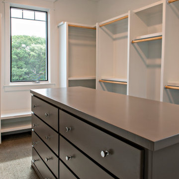 Closet with built-in dresser