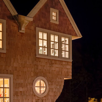 Saltbox Shingle Style Exterior - Sea Change - Custom Home - Cape Cod, MA