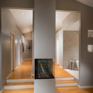 Mid-Mod Split Master Bathroom