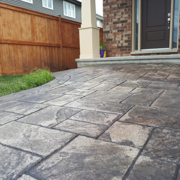 Valley Stamped Concrete Driveway
