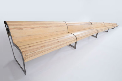 Perspective Bench (29x126x29") Birch and Steel