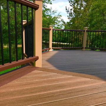 Trex deck Barrington IL with Trex lighting