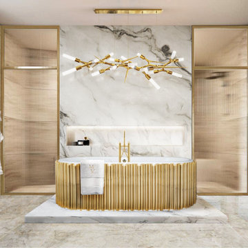 Luxury Bathroom fixtures.