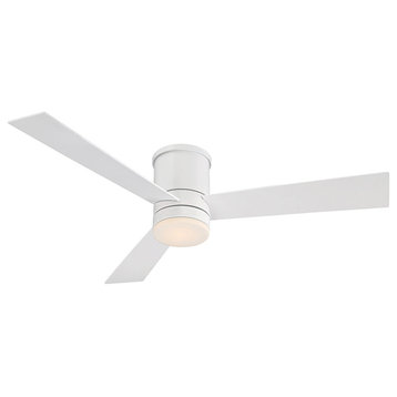 San Francisco Indoor/Outdoor 3-Blade Smart Ceiling Fan 44" Matte White With Kit