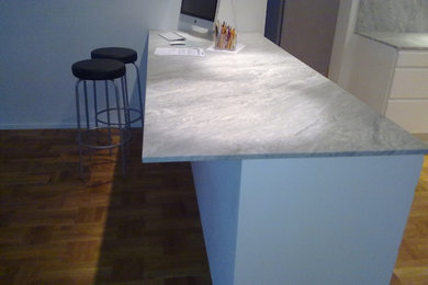 Carrara marble countertops installation