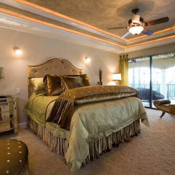 Transitional custom family home