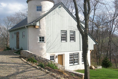 Example of an eclectic exterior home design in Philadelphia