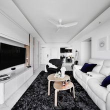 Houzz Tour: Hotel-Inspired HDB Flat Glams Up in Black and White