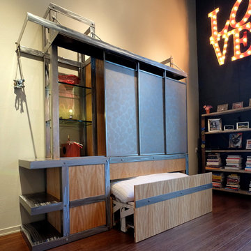 Industrial Wall Bed for San Francisco Loft