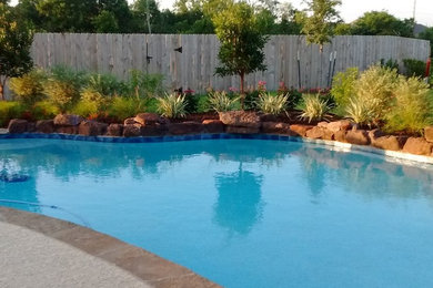 Inspiration for a timeless pool remodel in Houston