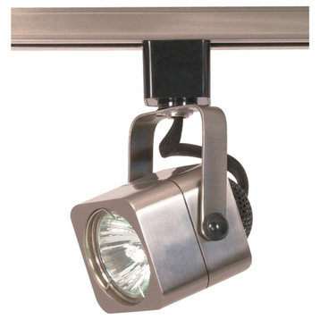 Nuvo Lighting 1-Light MR16, 120V Track Head, Square, Brushed Nickel, TH314