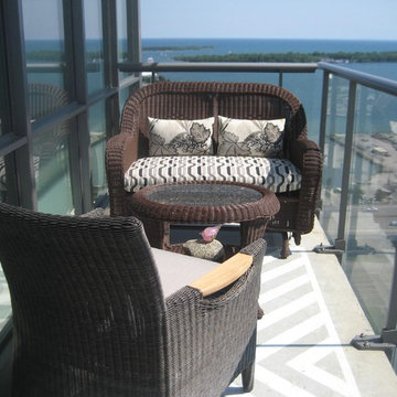 Unique Painted concrete Balcony