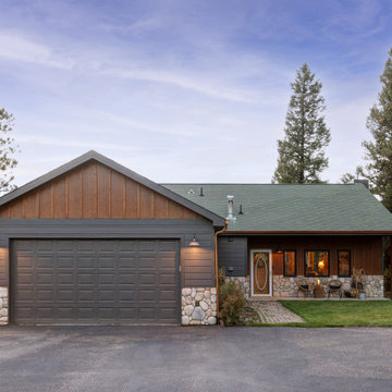 Modern Rustic Mountain Exterior | Board and Batten Siding & Dark Lap Siding