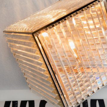 Square Glass Chandelier