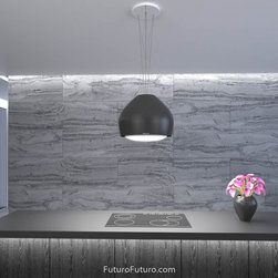 21&Prime; Dome Black Island Range Hood - Range Hoods And Vents