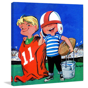 "Rugby Players II" Painting Print on Canvas by Curtis