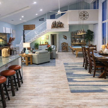 Coastal Open-Plan Vacation Home Full Redesign