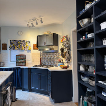 Navy Blue Kitchen Remodel in Arlington, VA
