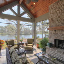 Fireplace Sunroom