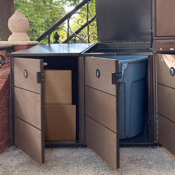 Our waste enclosures sort recyclables and conceal trash, while adding curb appea