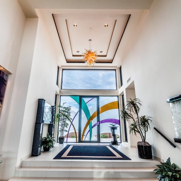 Printed Etched Glass Wall Art & Front Door