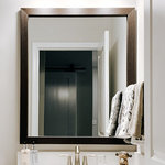 Frame My Mirror - Meade Framed Wall Mirror, Espresso Textured, 26"x38" - With its understated wood-grain style elegantly accented with a deep Espresso textured finish, the Meade Espresso Textured is a go-to choice for both contemporary and rustic styles. The shallow depth of the Meade makes this an ideal choice for areas with limited space.