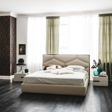 Edward Leather Bed by Cattelan Italia