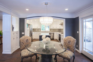 Inspiration for a contemporary dining room remodel in Orange County