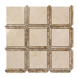 Marble Square Crema - Mosaic Tile