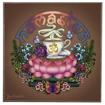 Namastea, Birch Wood Print