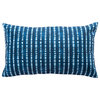 Safavieh Londynne Indoor/Outdoor Pillow Blue/White 20" X 12"
