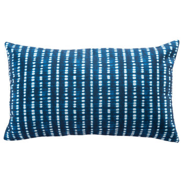 Safavieh Londynne Indoor/Outdoor Pillow Blue/White 20" X 12"