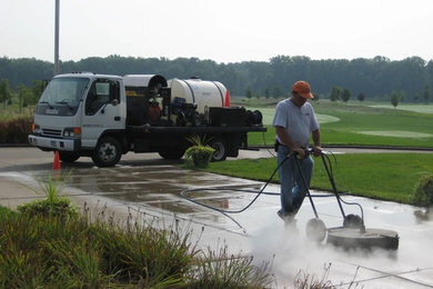Golf Course Power Washing of Concrete