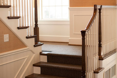 Inspiration for a timeless staircase remodel in Kansas City