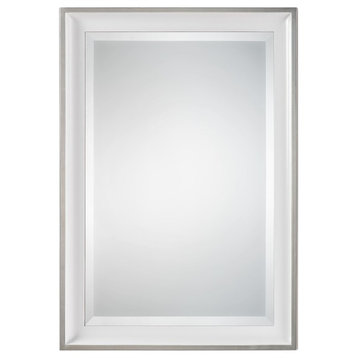 Uttermost Lahvahn White Silver Mirror