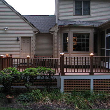 Clancy - deck lighting using low voltage lighted post caps.